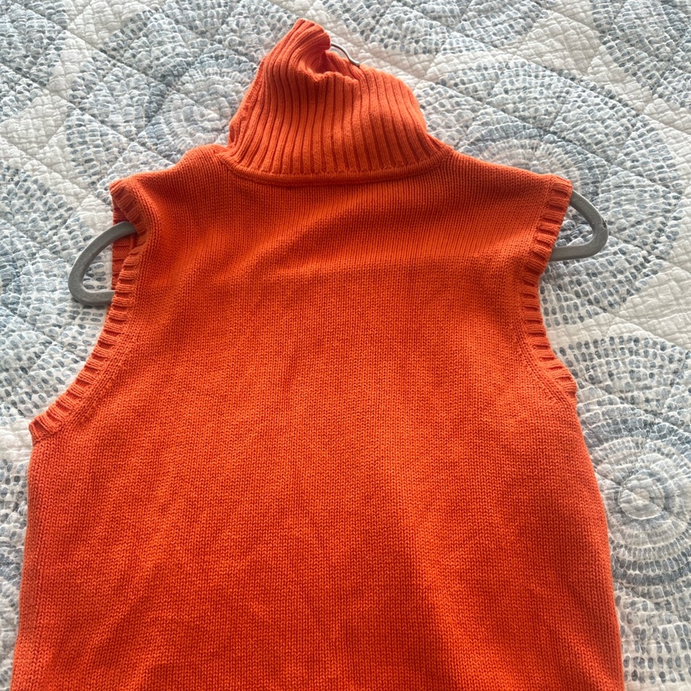 Orange Ralph Lauren tank sweater